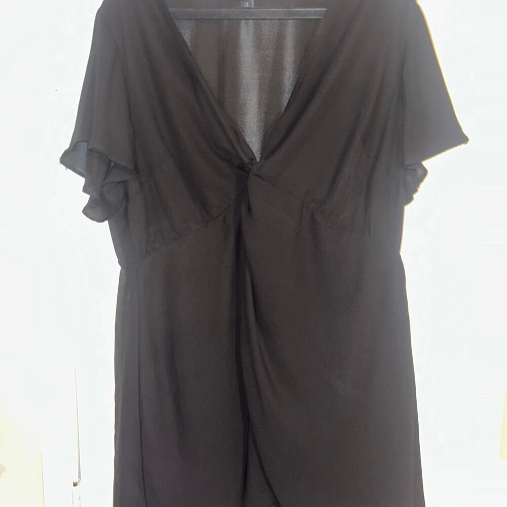 Torrid Women's Sheer Black Blouse